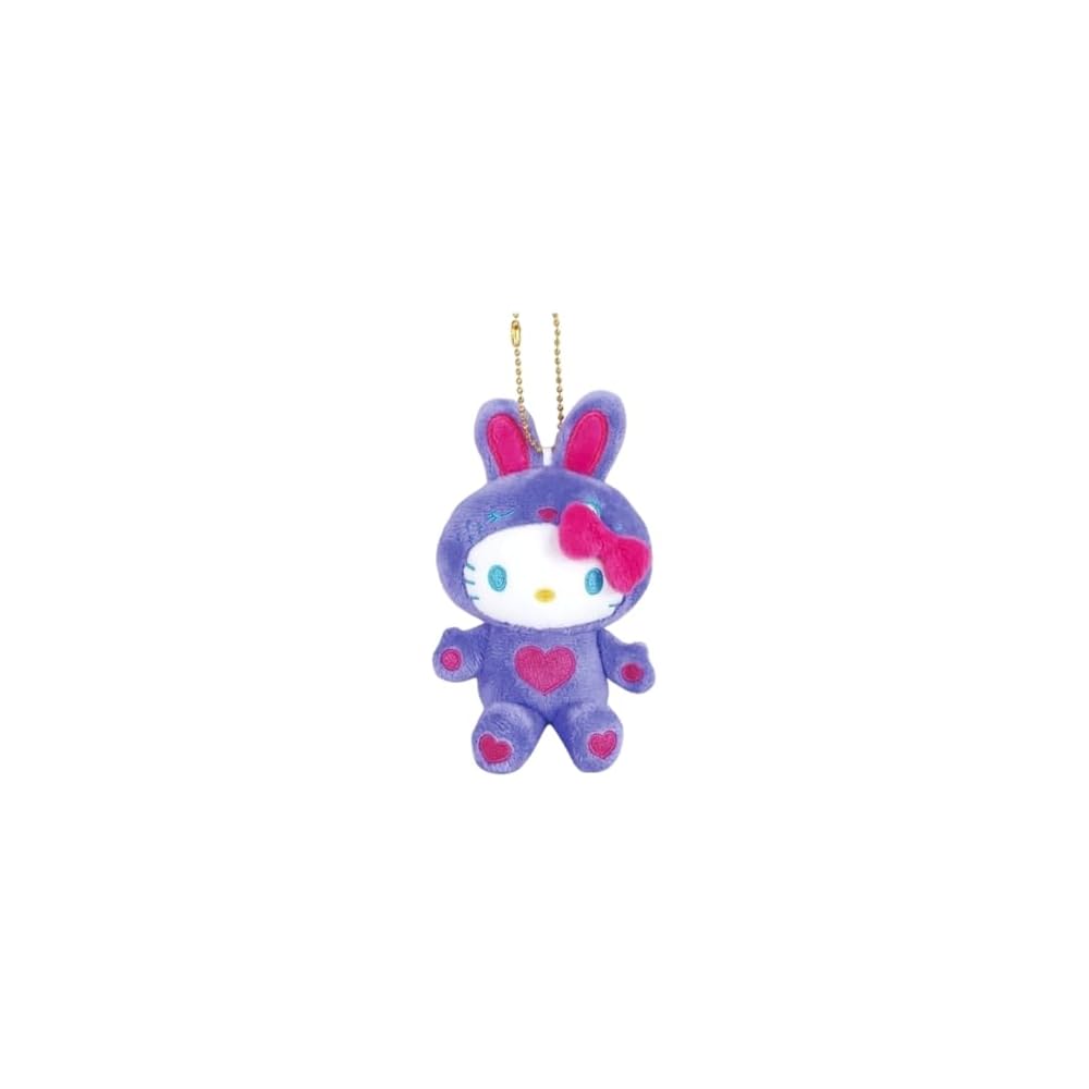 Nakajima Corporation Hello Kitty Mascot Collection Colorful Bunny Purple 12.5cm x 8.5cm x 4.5cm Plush Toy
