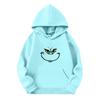 Children's Long-sleeved Loose-fitting Pullover Hoodie With Drawstring And Solid Color
