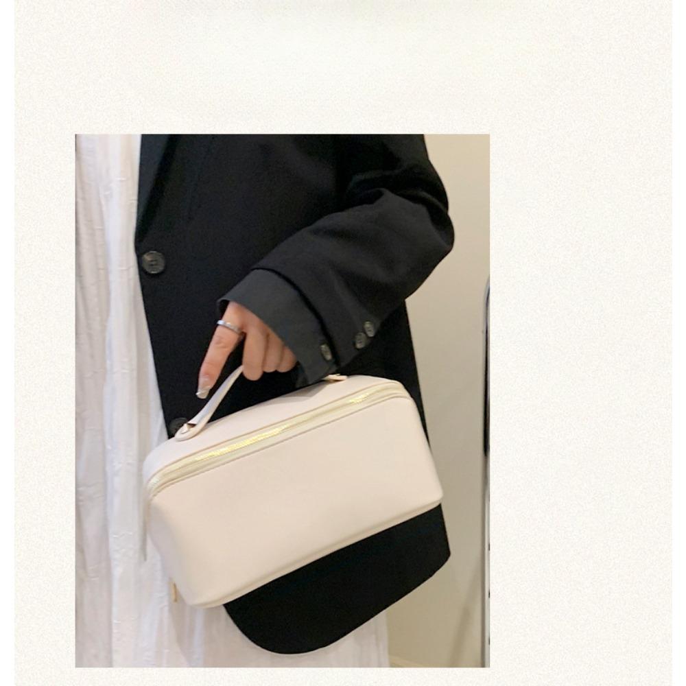 

Handbag Large Capacity Multifunctional Cosmetic Bag Women білий