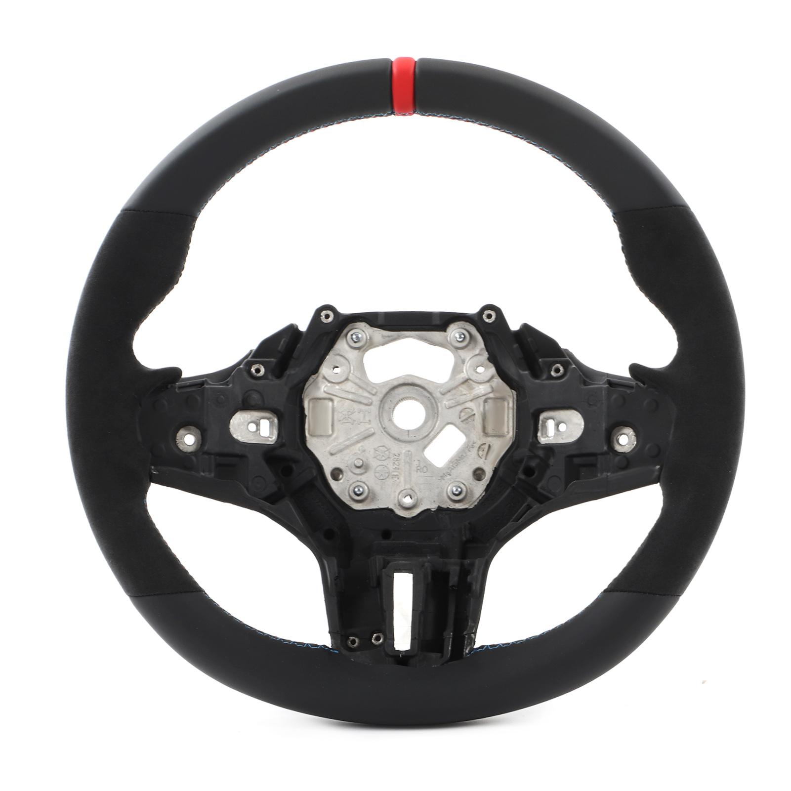 

Steering Wheel Suede Mtri Stitching 32302462910 Replacement for M3 M4 G80 G82 G83 F4X G2X M Sport Red Alignment Mark