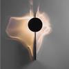 Minimalist Ripple Effect Wall Lamp - LED Rotating Water Pattern Light for Atmosphere and Bedside Lighting