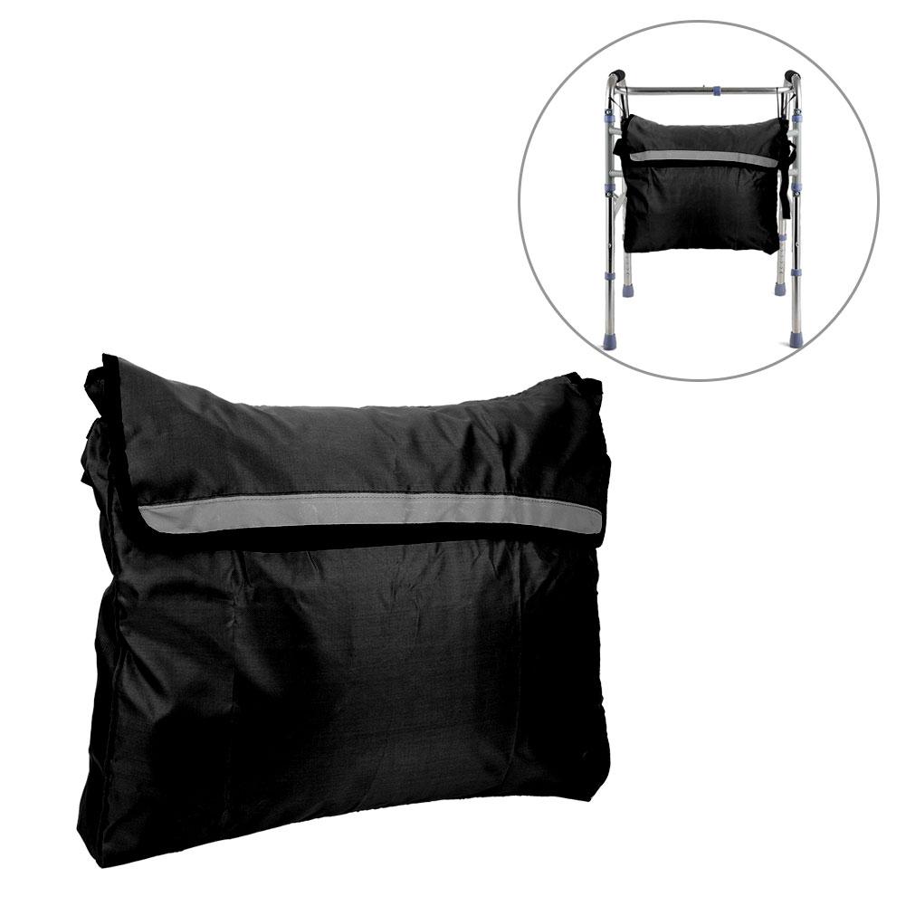 Wheelchair Storage Bag Walker Mobility Aids Waterproof Hanging Bag AccessoryBlack
