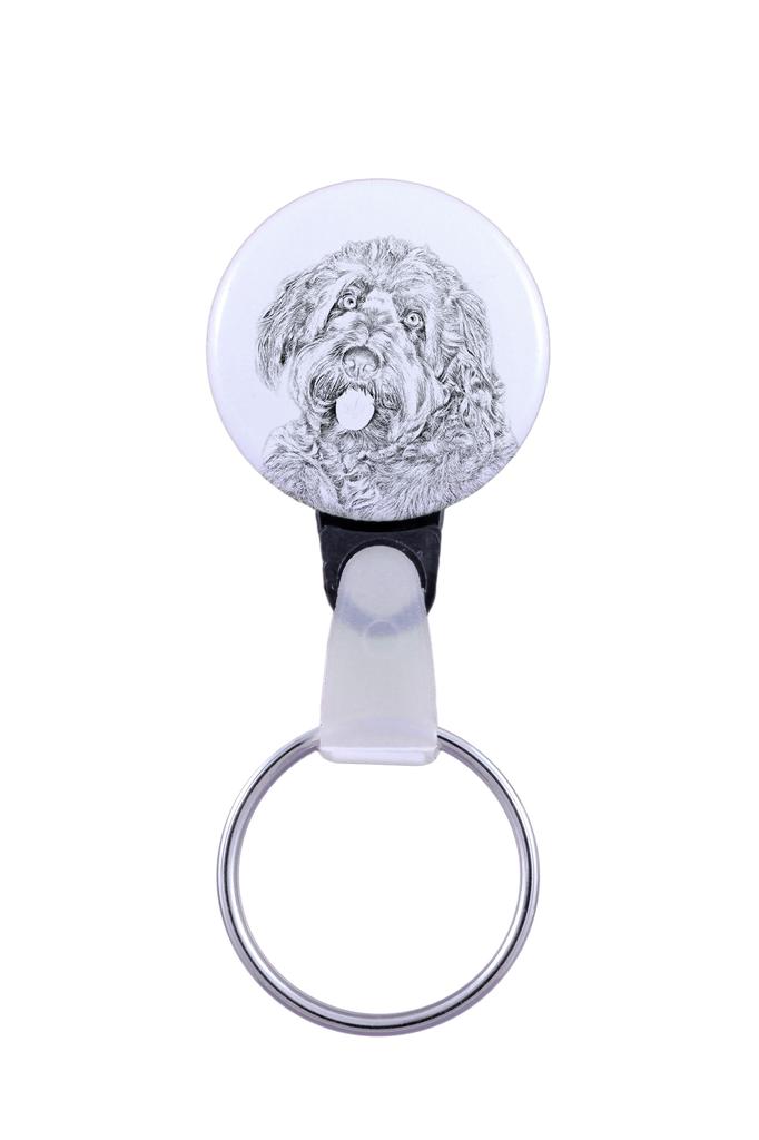 Otterhound - Keychain with a Dog Portrait, Pendant with the Brand's Own Art-Dog Graphics