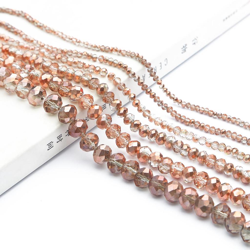 65-168Pcs Glass Crystal Loose Spacer Beads for Jewelry Making DIY Bracelet Earrings