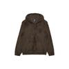 New Era Logo Embroidered Hooded Drawstring Loose Jacket Unisex jackets Brown 13338645