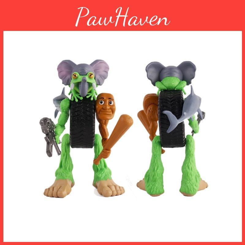 Tungtung Sahur Mountain Sea Fusion Pvc Statue Articulated Desk Decoration Shelf