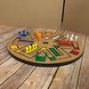 Fast Track Game Holz 35,5 cm Durchmesser Familienbrettspiel Braun