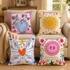Colorful Decorative Cushion Cover Double-Sided Printed Pillow Cover Hypoallergenic Dust-Mite Proof