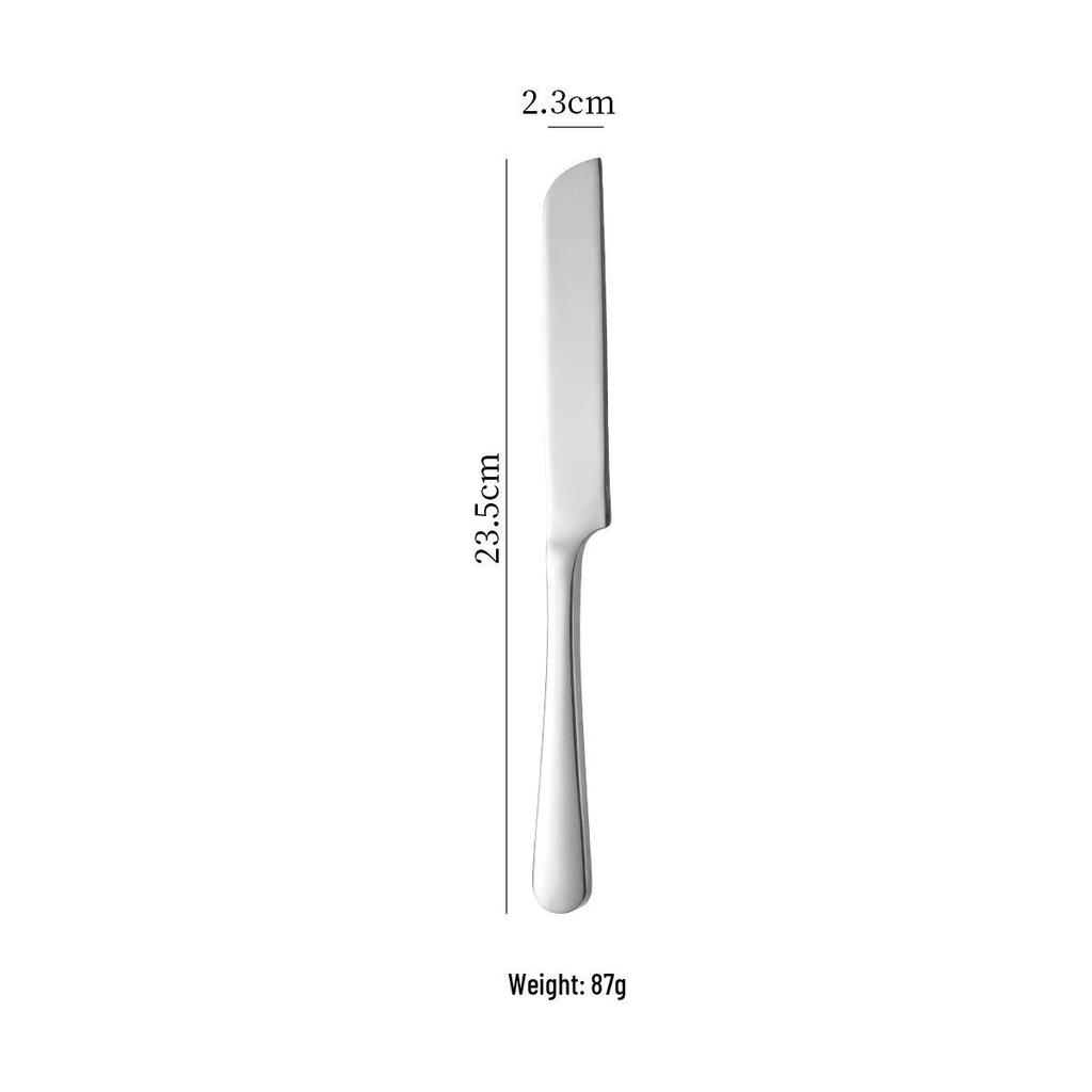 Large Stainless Steel Cake Knife & Spatula for Baking and Pizza, Long Handle Bread Knife, Thickened Western Cuisine Tableware.