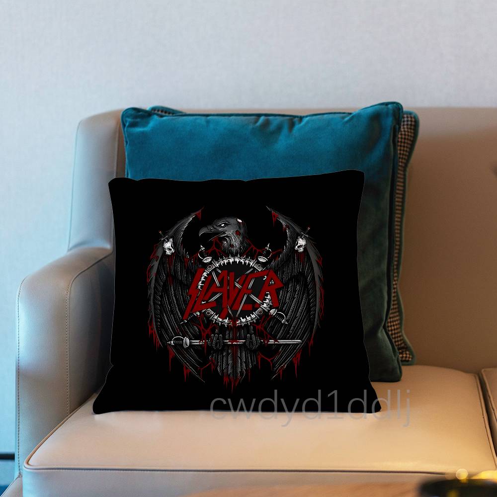 SSlayer Heavy Metal Razors Edge Pillow Case Short Plush Sofa Decorative Gift Home Doublesided Printing Cushio