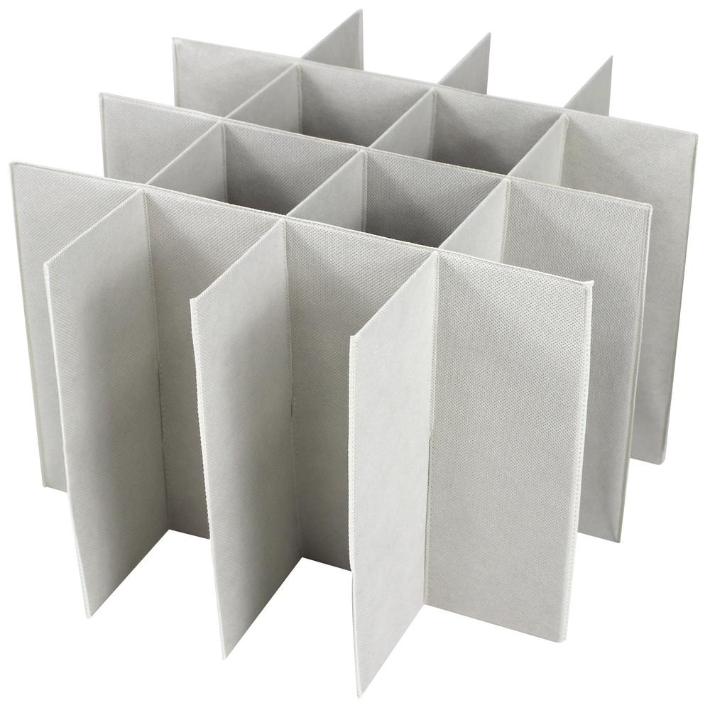 Durable Canvas 16 Pair Shoe Organizer Bin Adjustable Dividers Stackable Design Clear Zip Zippered Lid Easy Visibility Transport