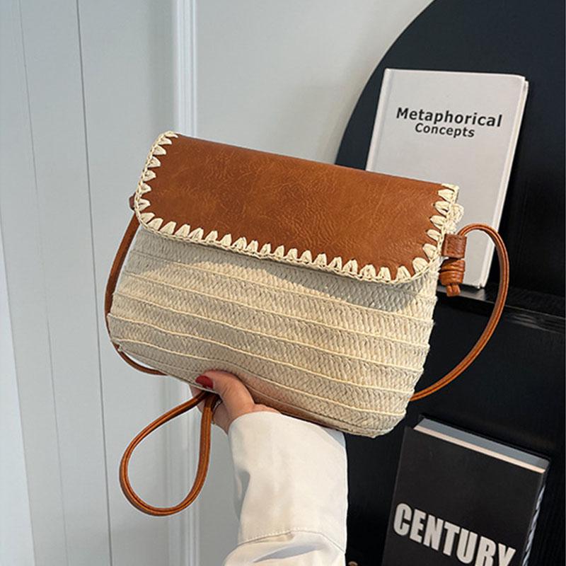 Słomkowe Torby Crossbody dla Kobiet Nowa Letnia Torba na Ramię Małe Torby Projektanckie Damskie Podróżne Torby Messenger Modne