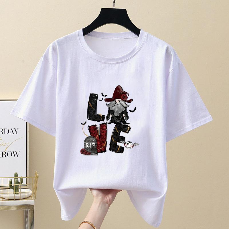 Iron Is Transferring Halloween Love Clothes Stickers, Sweatshirts, Hats, Patches, Diy T-shirts, Heat-pressed Application Stickers, Letters
