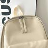 Minimalist Faux Leather Backpack Casual Daily Use Backpack for Women Simple Design Ideal for School Commute Travel and Everyday Outings No Pendant