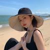 Wide Brim Sunscreen Sun Hat Solid Color Hiking Bucket Hat Casual Women Fisherman Hat  Travel