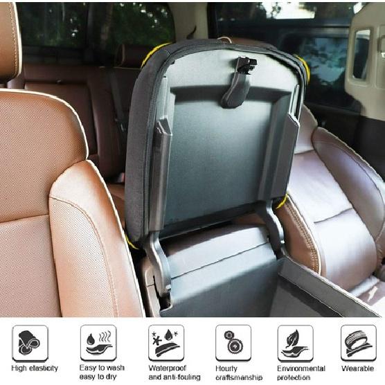 Center Console Armrest Box Cover Soft Pad for Chevrolet Silverado 2014-17 Black
