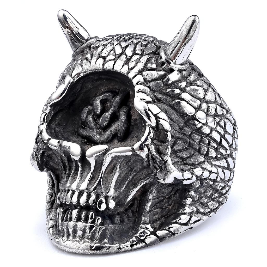 Vintage Punk Style Wielowzór Czaszki Pierścionki Unisex Biker Fajne Akcesoria na Palce