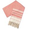 Striped Logo Sand-Free Outdoor Summer Travel Bath Pool Swim Use Colorful Cotton Turkish Beach Towel With Tassel