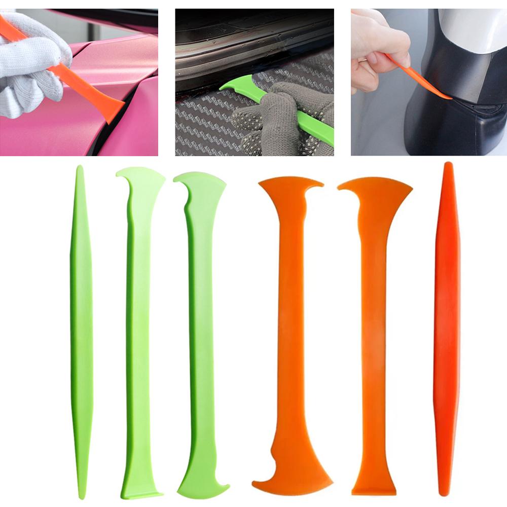 3Pcs/set New Vinyl Car Wrap Tool Protable Cars Micro Stick Squeegee Window Tinting Kit Corner Scraper Curves Slot Tucking Tools
