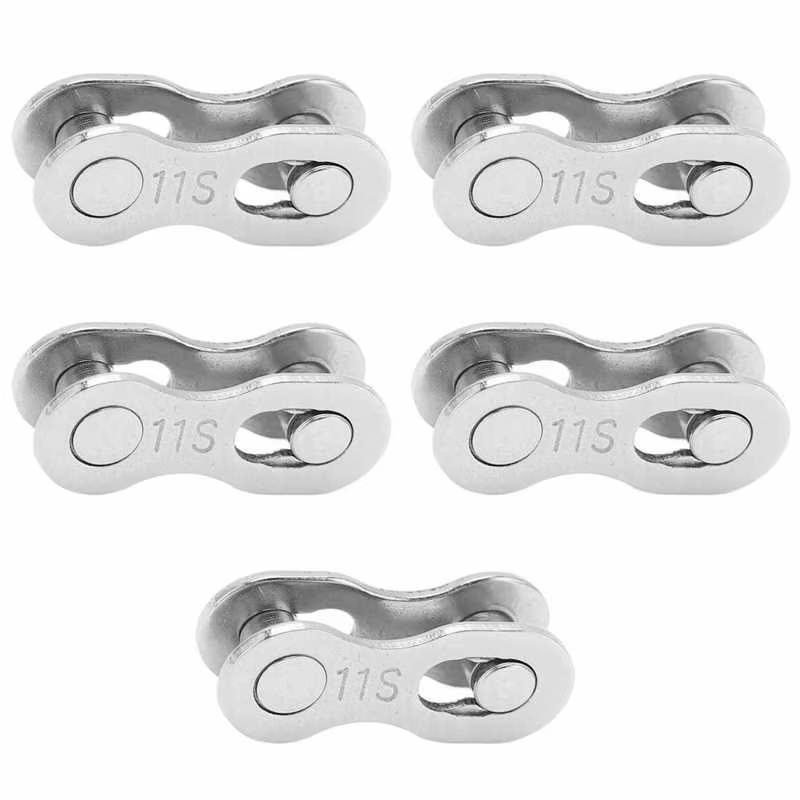 5pcs 1/6/7/8/9/10/11/12 Speed Missing Link Rustproof Steel Quick Release Link Bike Chain Quick Link Bicycle Missing Links