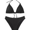 New pit strip triangle cup lace-up sexy bikini swimsuit swimsuit women