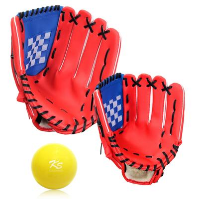 KaRaDaStyle Handschuh Baseball Set Übung Kinder Baseballhandschuhe Weiche Handschuhe für Kinder Erwachsene Ball fangen Jungen Baseball Grundschüler