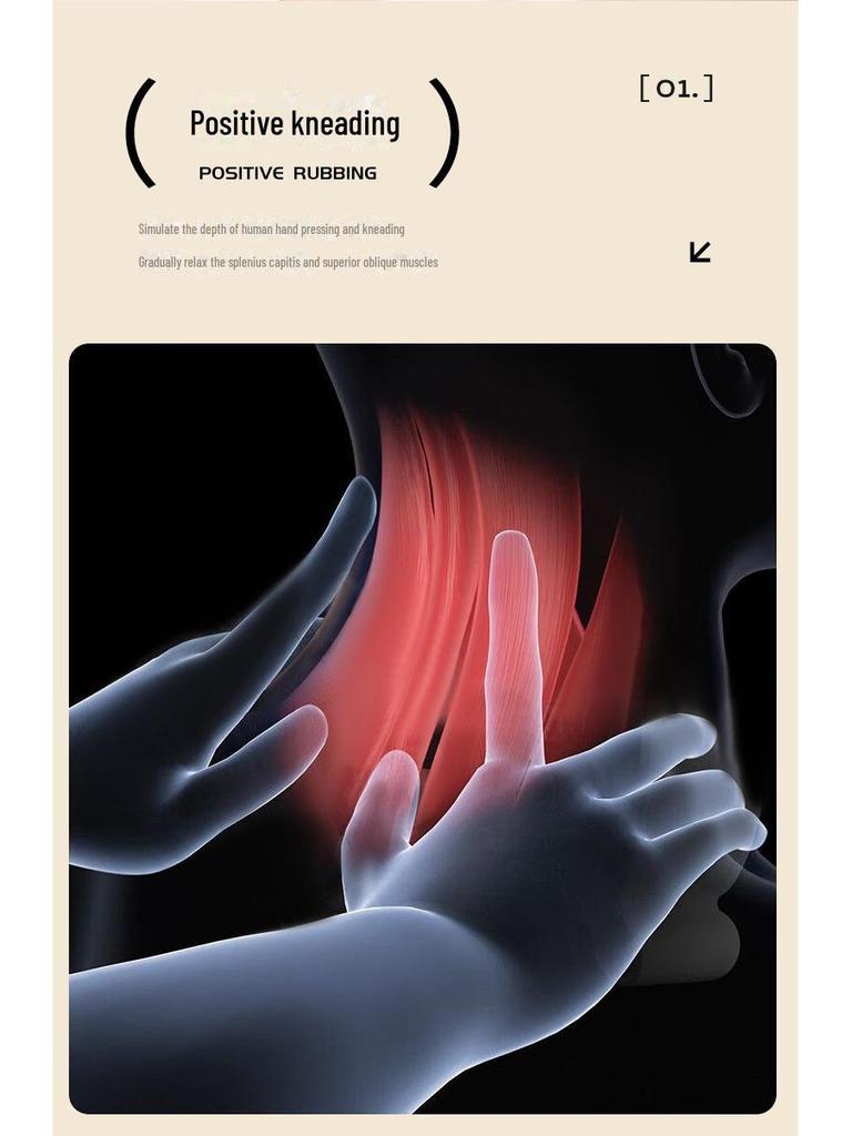 Electric Muscle Kneading Massager: Trapezius, Shoulder, Neck & Back Hot Compress