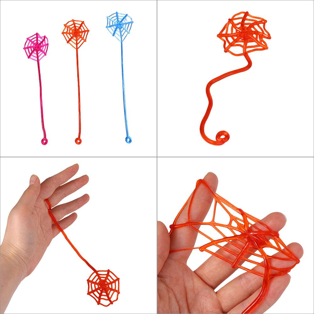 Dárek Dětská hračka pro děti Elastická pavučina Pružná lepivá pavučina Lepkaví pavouci Hračky