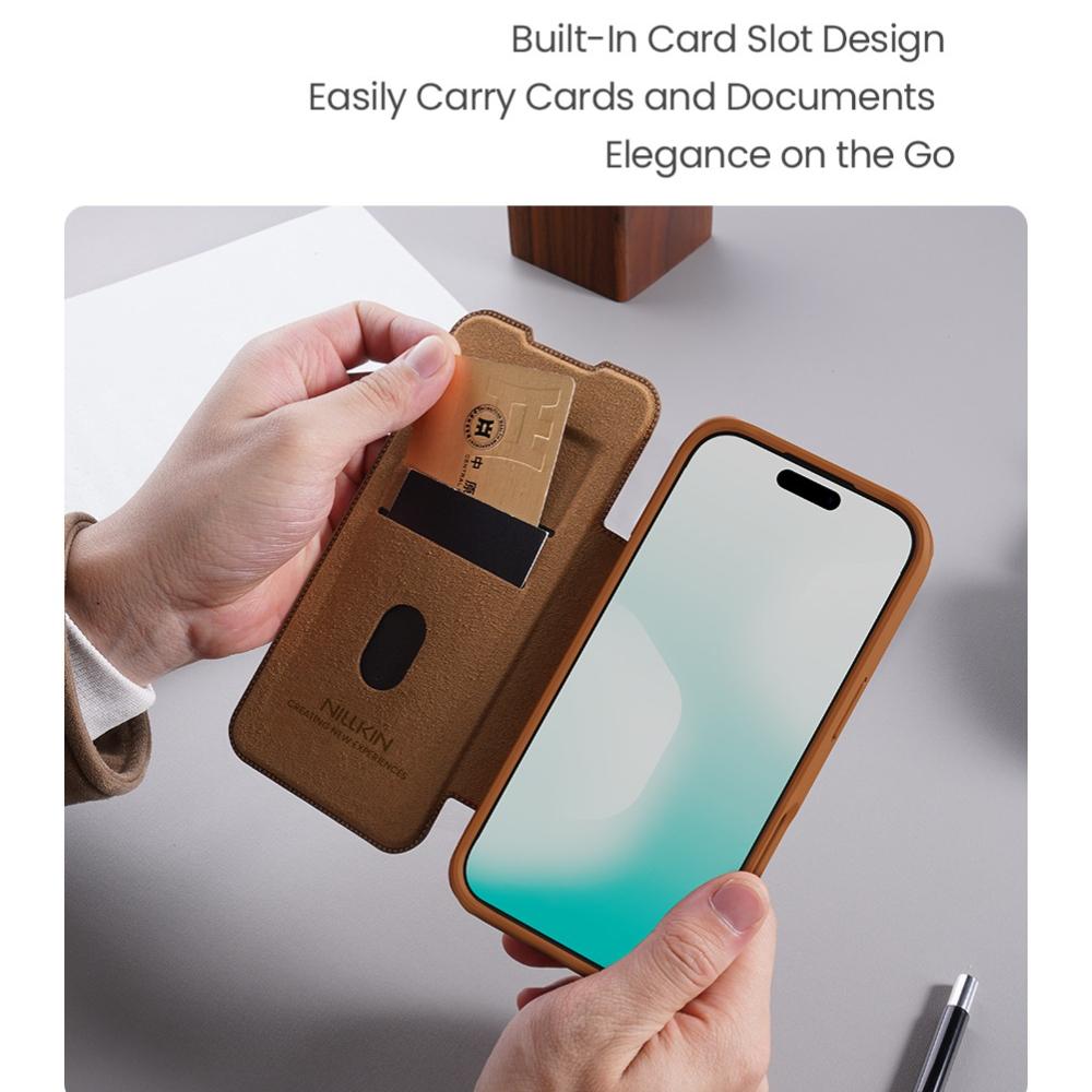 Nillkin for Apple iPhone 17 Pro Max Air Phone Case Luxury Wallet Business Style with Card Slot Phone Bags Back Cover