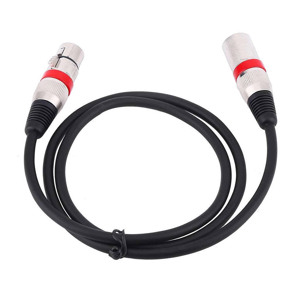 3Pin XLR Cable Male to Female M F Audio Cord Shielded Cable For Microphone Mixer 1M