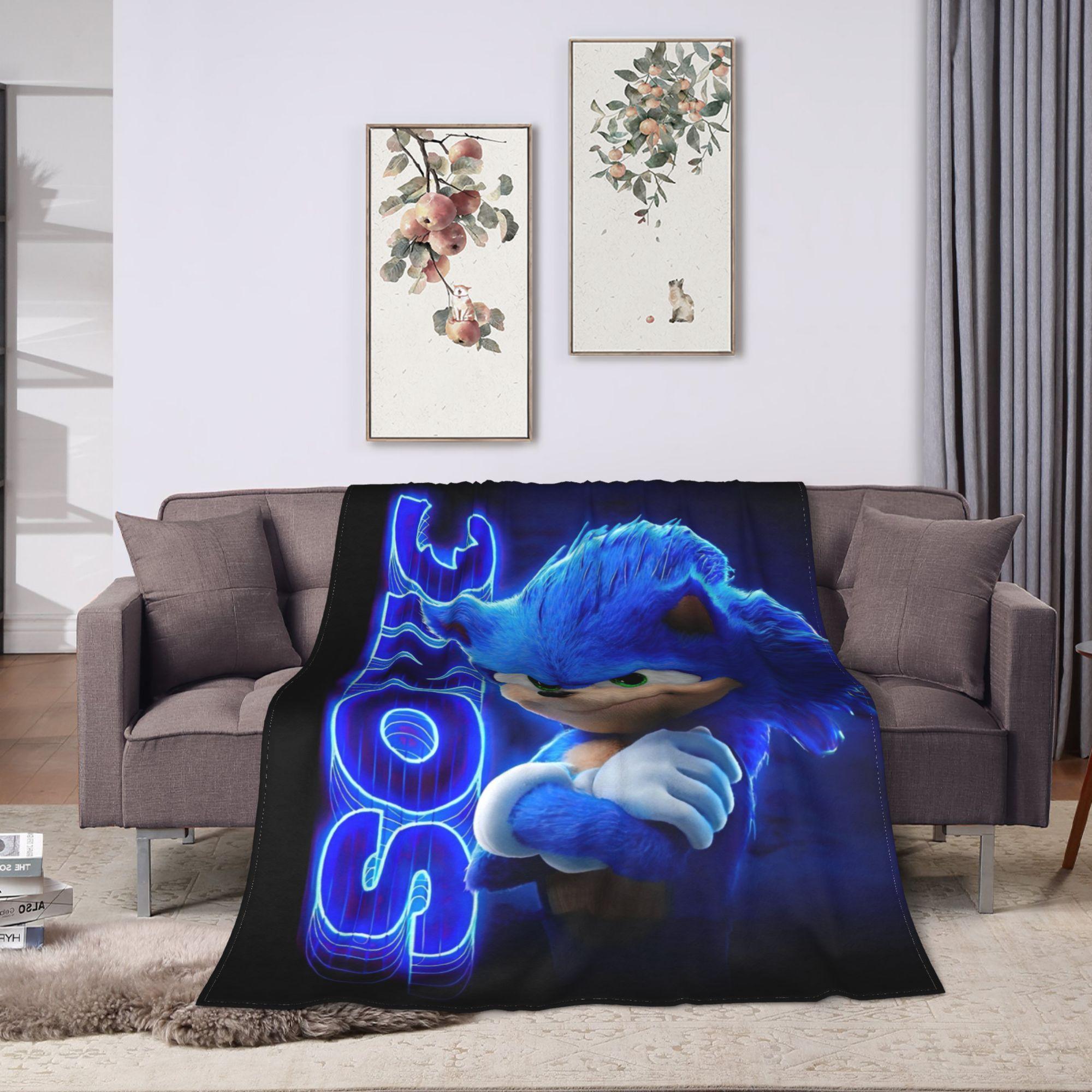 

S-Sonics The H-Hedgehogs Blanket Fleece Printed Multifunction Lightweight Throw Blankets for Bed Car Quilt 100x150cm