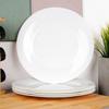 6x Large Flat Dinner Plate for Dinner White Plate Set
