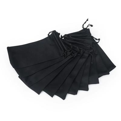 10 Stück Beutel für Sonnenbrillen, MP3, weicher Stoff, Staubbeutel, Tragetasche für optische Brillen, Aufbewahrungstasche mit Doppelkordel