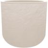 Ronde Bloempot 50 cm - EDA - Volcania Up - 67 L - Binnen/Buiten - Steen Decor - Ø 48,5 x H. 46,2 cm - Beige Kalksteen
