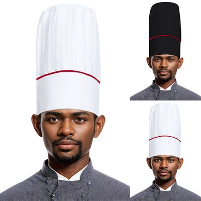 Famous Chef Hat Cake Shop Cloth Hat Work Hat Pleated Hat