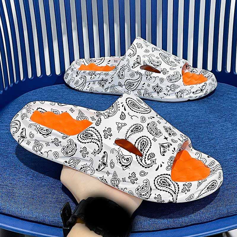 Summer Men's Women's Light Platform Massage Slippers Unisex Couple Sandals Beach Casual Slides Shoes Soft Sole Flip-flops