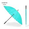 Rainbow 24-Rib Windproof Dual-Use Umbrella - Business, Sunny & Rainy Shade, Double Person, Straight Handle, Sun Protection.
