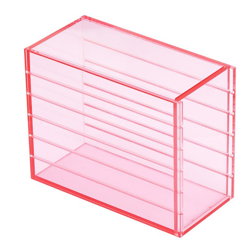 5 Layers Eyelash Storage Box Dustproof Large Capacity Clear Acrylic Eyelash Storage Box for Grafting Lash Extension