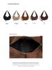 Korean-Style Suede Shoulder Bag: Solid Color, Large Capacity Underarm Dumpling Design