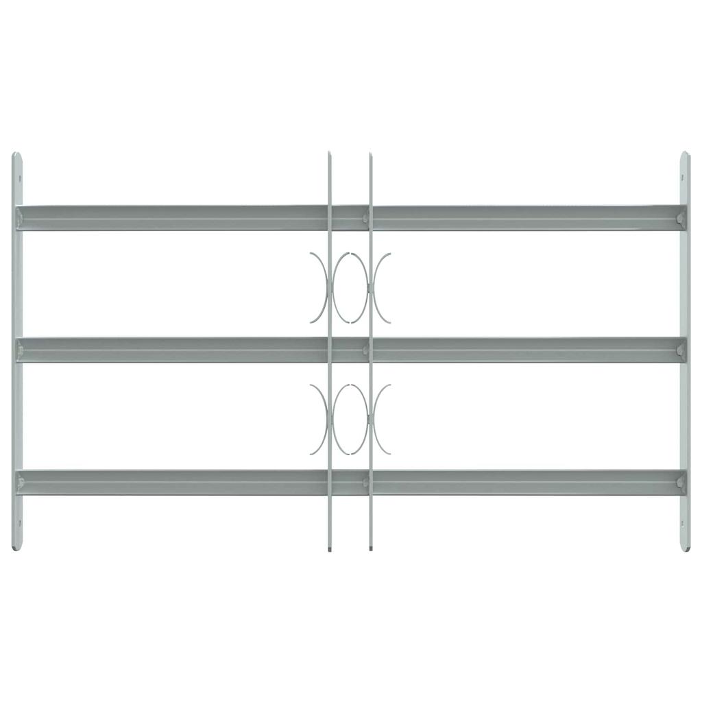 Window Security Grille with 3 Horizontal Bars 3 pcs