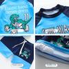 Cartoon Boys' Toddler Sun Protection Quick-Dry Swimsuit Set with Swim Cap
