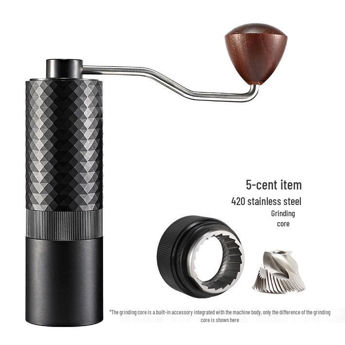 

Compact Steel Core Manual Coffee Grinder - Hand-Powered Mill for Fresh Coffee Beans