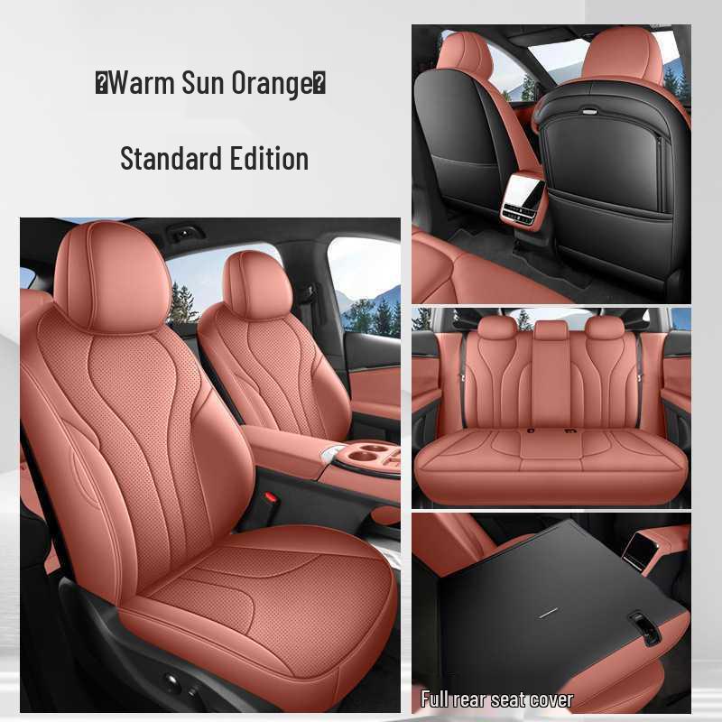 Xiaopeng G7 Four Seasons Leather Seat Cushion | Full Coverage, Universal Fit for Five-Seater.