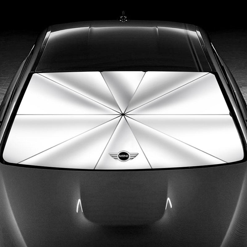 Car Windshield Sun Shade Umbrella Foldable Car Sunshade Cover For MINI F54 F55 F56 R56 R60 SONE Roadster Clubman Coupe