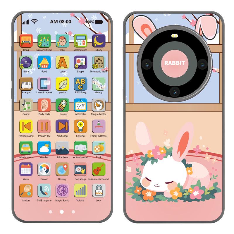 Kids' Learning Simulation Phone Toy - Multifunctional Early Education Music Device