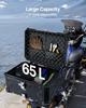 65L Motorrad Topcase Universelle Motorrad Heckbox mit Lederfutter