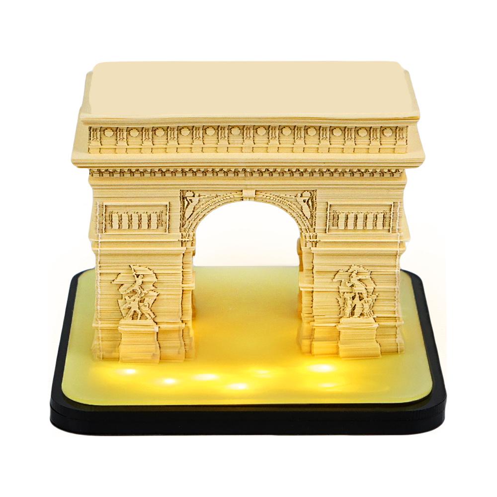 3D Pop-up 2027 Calendar Sticky Notes: Creative Business Souvenir and Paper Carving Ornament