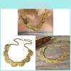 Vintage Gotische Geometrische Choker-Halskette Mit Kreuzkette Für Frauen