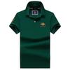 TrendHub Polo Shirt Men New High Quality Cotton Mens Short Sleeve Solid Color Embroidery Casual Polo Shirt