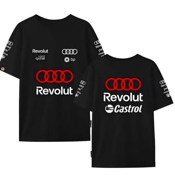 2026 Nuova tuta da moto da corsa F1 tuta da ciclismo, traspirante e ad asciugatura rapida T-shirt a maniche corte con scollo rotondo camicia da lavoro fuoristrada